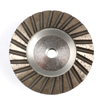 Aluminum Matrix M14 Threaded Interface Corrugated Grinding Wheel